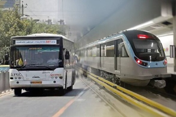 رایگان شدن خطوط مترو مشهد و خطوط اتوبوسرانی منتهی به حرم امام رضا (ع) در چهلمین روز شهادت قائد امت