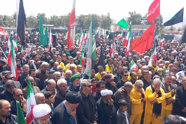 فیلم/ اجتماع هیئات مذهبی بیرجند در چهلمین روز شهادت قائد شهید