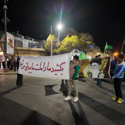 تصاویر/ شب اربعین شهادت قائد امت و سرباز دیار آفتاب، مزین به عطر شهدای وطن