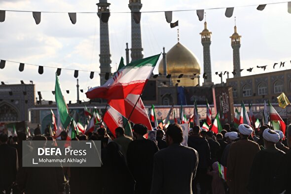 اجتماع هیات‌های مذهبی در حرم حضرت معصومه (س)