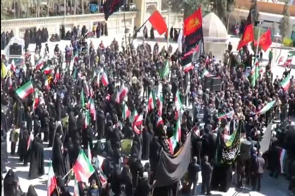 فیلم/بغض چهلم رهبر شهید در بسطام ترکید