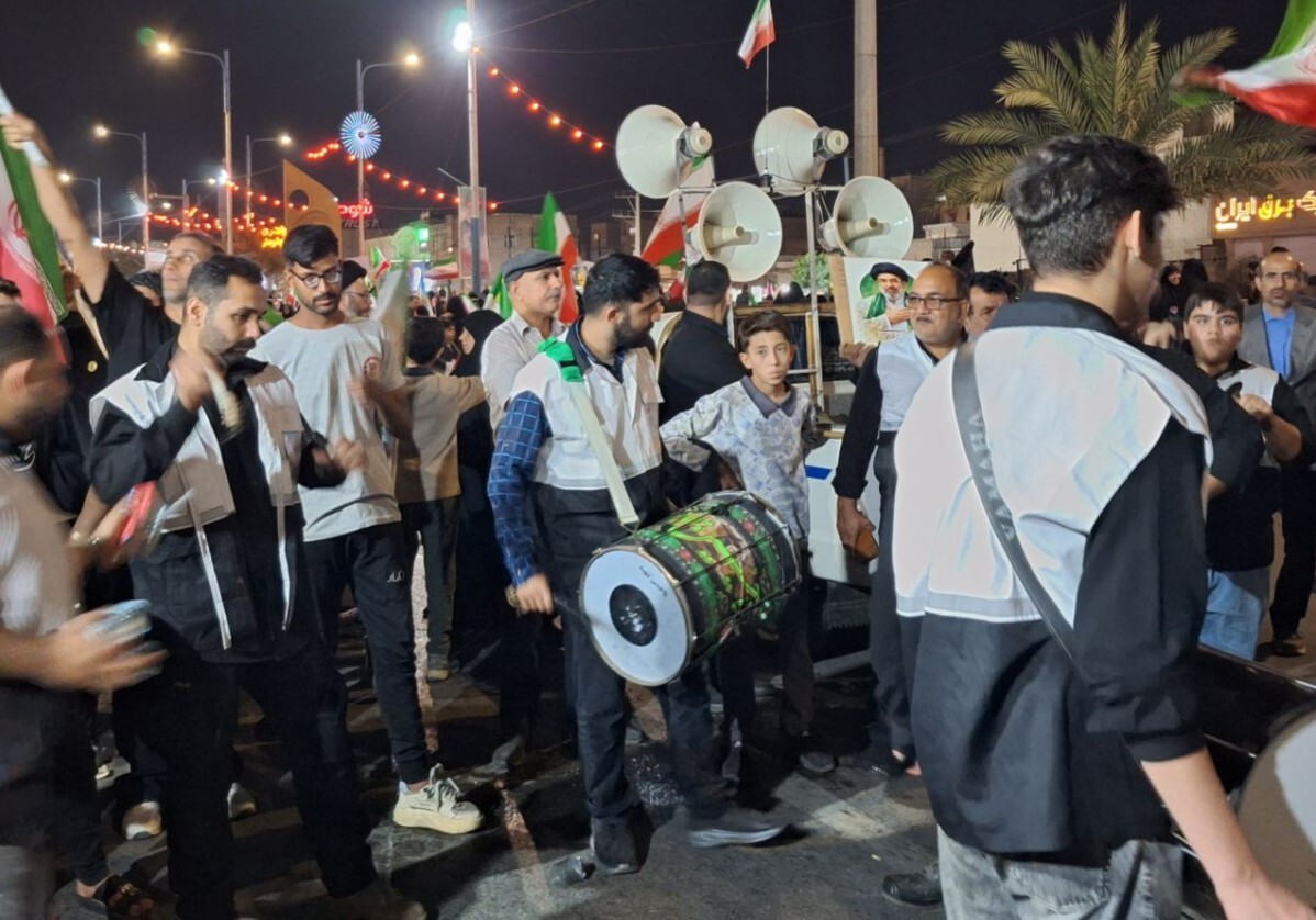 فیلم/ عزاداری سنتی خوزستانی‌ها در شب اربعین قائد امت