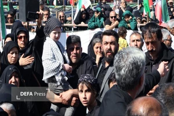 مراسم تشییع و تدفین شهید «هدایت دانشور» در قزوین برگزار شد