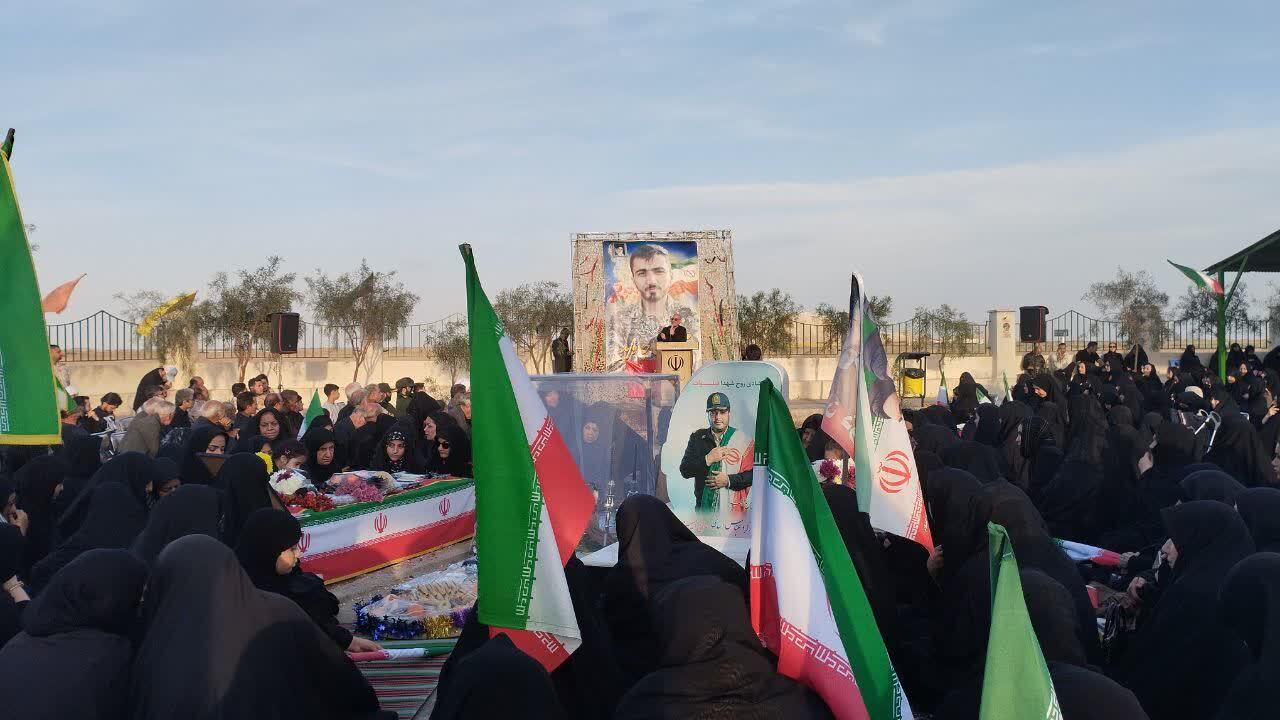 مراسم بزرگداشت پاسدار شهید «جاوید» در روستای کاج قم برگزار شد