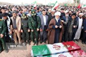 پیکر مطهر شهیدان پیرویسی در رستم‌آباد بوئین‌زهرا به خاک سپرده شد