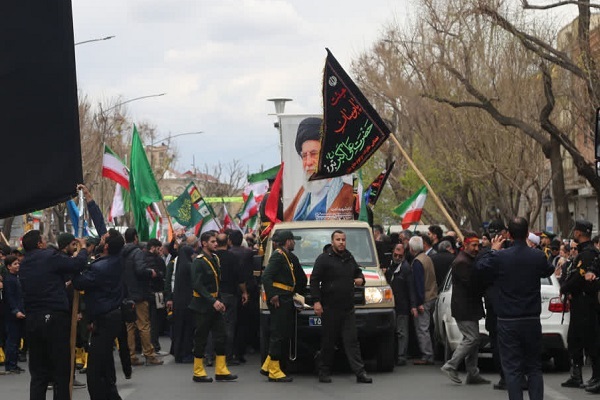 فیلم/ آئین چهلم قائد شهید امت حضرت امام خامنه‌ای در تبریز