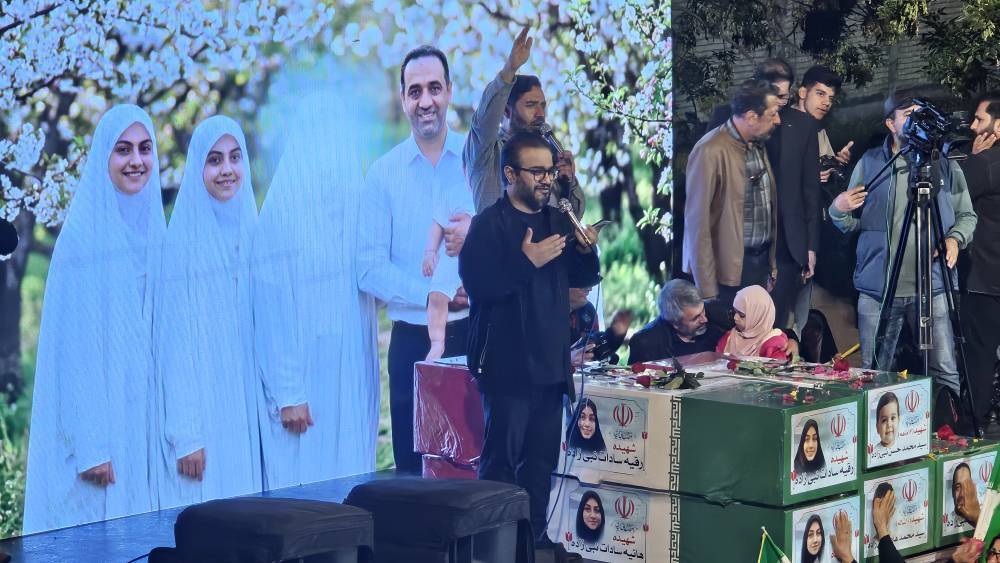 فیلم/ وداعی که یک شهر را لرزاند/شیراز در آغوش داغ خانواده نبی‌زاده