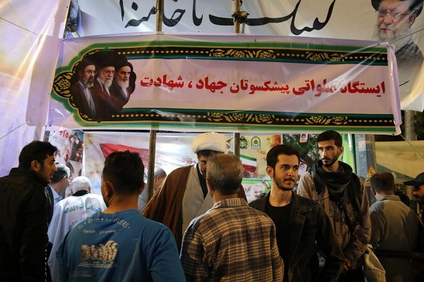 تصاویر/ برپایی موکب پیشکسوتان جهاد و شهادت خراسان شمالی به یاد رهبر شهید