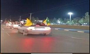 فیلم/ رژه خودرویی گرمساری‌ها در شب‌های اقتدار