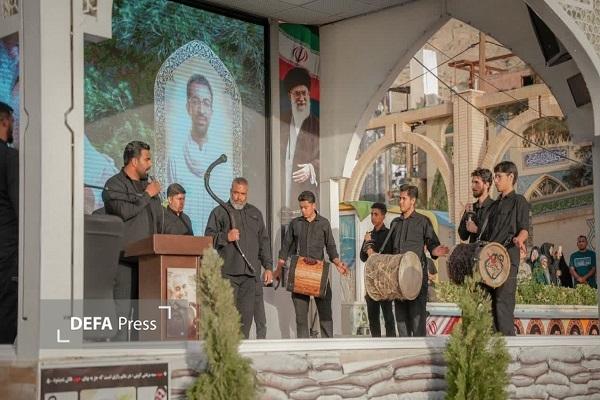 مراسم چهلمین روز شهادت شهدای جنگ رمضان در گلزار شهدای کرمان برگزار شد+تصاویر