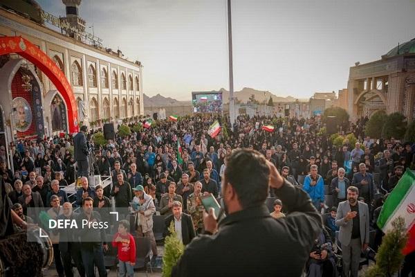 مراسم چهلمین روز شهادت شهدای جنگ رمضان در گلزار شهدای کرمان برگزار شد+تصاویر