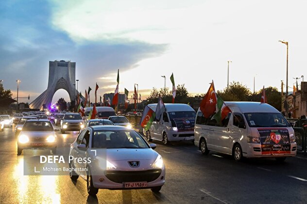 کاروان همبستگی در قلب تهران