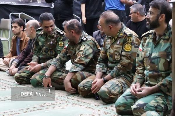 مراسم هفتمین روز شهادت سروان هدایت دانشور در قزوین برگزار شد