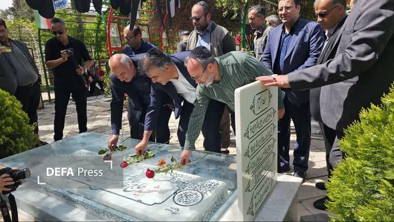 ادای احترام جامعه کلیمیان شیراز به شهدای جنگ رمضان + تصاویر