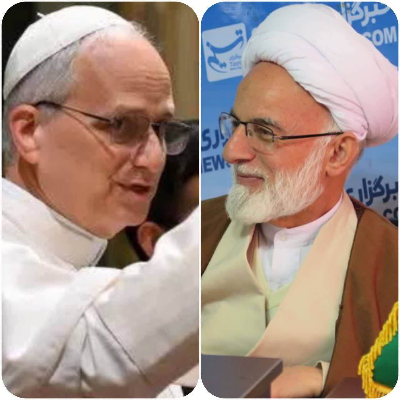 پیام آیت الله دری نجف آبادی نماینده ولی فقیه در استان مرکزی به پاپ لئون چهاردهم