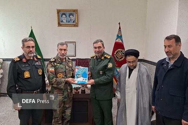 دیدار فرمانده انتظامی اردبیل و مدیر کل حفظ آثار دفاع مقدس استان با فرمانده تیپ ۴۰ ارتش