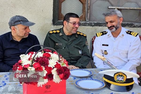 دیدار مدیرکل حفظ آثار و نشر ارزش‌های دفاع مقدس و مقاومت مازندران با جانباز ناوشکن دنا+ تصاویر