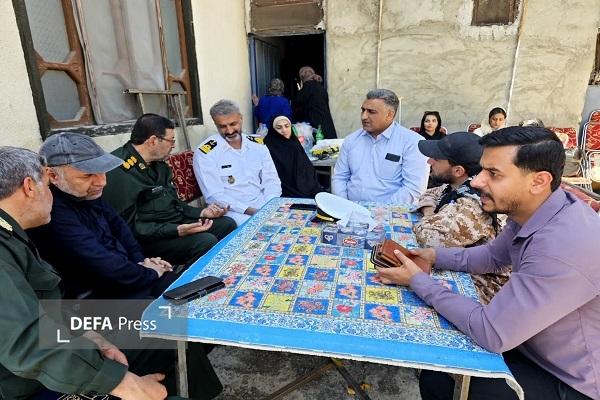 دیدار مدیرکل حفظ آثار و نشر ارزش‌های دفاع مقدس و مقاومت مازندران با جانباز ناوشکن دنا+ تصاویر