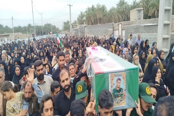 تشییع پیکر شهید «مهران خردمند» در قلعه‌گنج برگزار شد+تصاویر