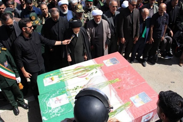 تصاویر/ آیین تشییع سه پاسدار شهید در بیرجند برگزار شد