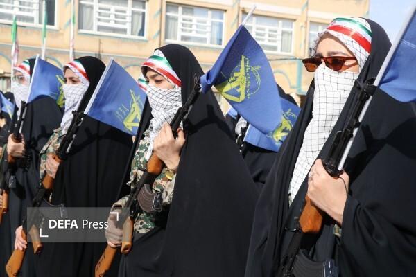 فیلم/ در قدم‌های دختران این سرزمین، طوفانِ حماسه بیدار می‌شود