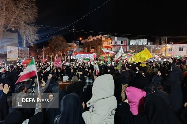 بیست‌وچهارمین شب از تجمعات مردمی قروه کردستان با حضور گسترده مردم برگزار شد