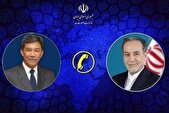 گفت‌وگوی تلفنی وزرای امور خارجه ایران و مالزی