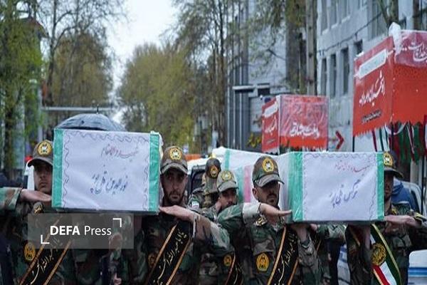 شهدای جنگ رمضان در خرم‌آباد تشییع شدند