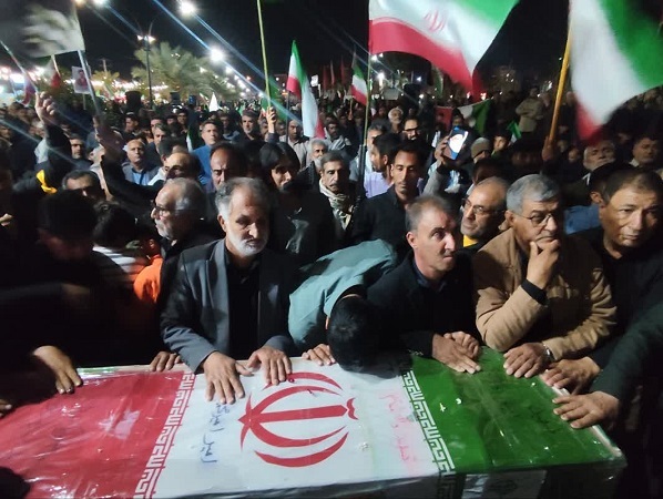 پیکر شهید «امیر محمدی» مهمان ویژه تجمع «شب‌های اقتدار» در کرمان+تصاویر