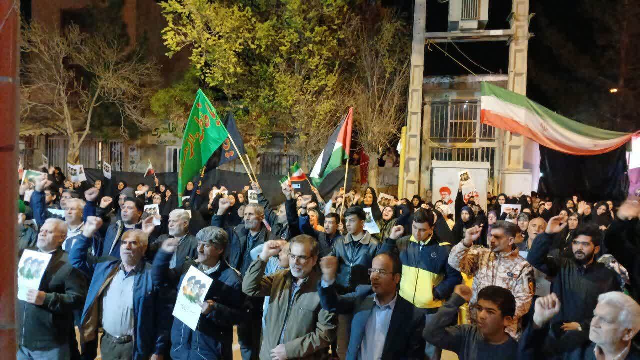 فیلم/ تجمع شبانه مردم خراسان شمالی در قرار بیست و هشتم