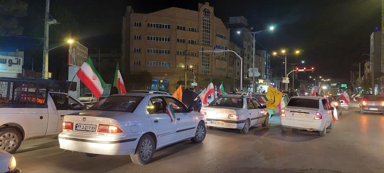 فیلم/ رژه خودرویی مردم خراسان شمالی در سوگ قائد امت