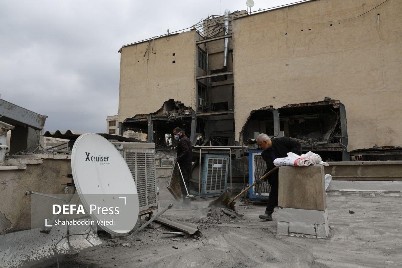 دفتر شبکه العربی قطر در تهران مورد اصابت قرار گرفت 