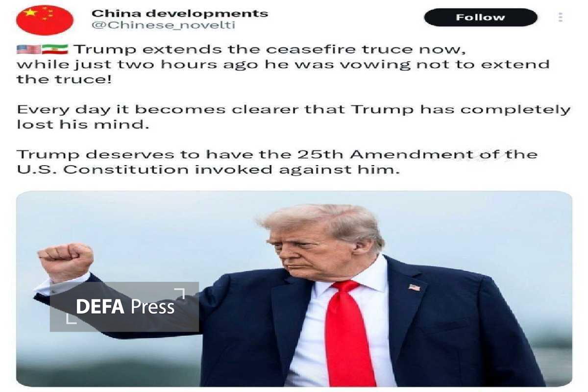 وبگاه چینی: ترامپ عقلش را از دست داده است