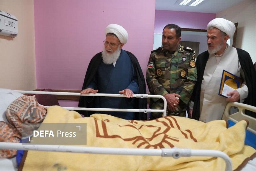 عیادت رئیس سازمان عقیدتی سیاسی ارتش از مادر شهید «همایون نورافزا» در مشهد مقدس