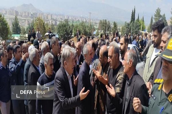 تشییع پیکر شهید مدافع امنیت در خرم‌آباد