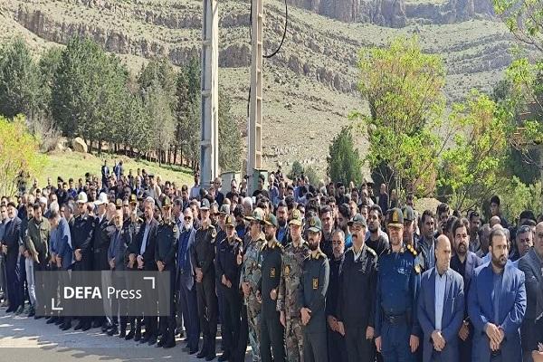 تشییع پیکر شهید مدافع امنیت در خرم‌آباد