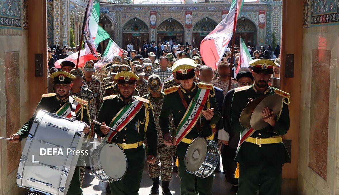 گلباران مزار نخستین رئیس ستاد مشترک ارتش در قم