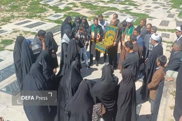 خانواده شهید کمالی از شهدای ناو دنا، میزبان خادمان حرم رضوی+ تصاویر