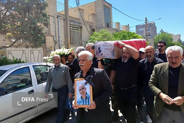 تشییع پیکر پهلوانی که نامش در تاریخ ایثار البرز ماندگار شد