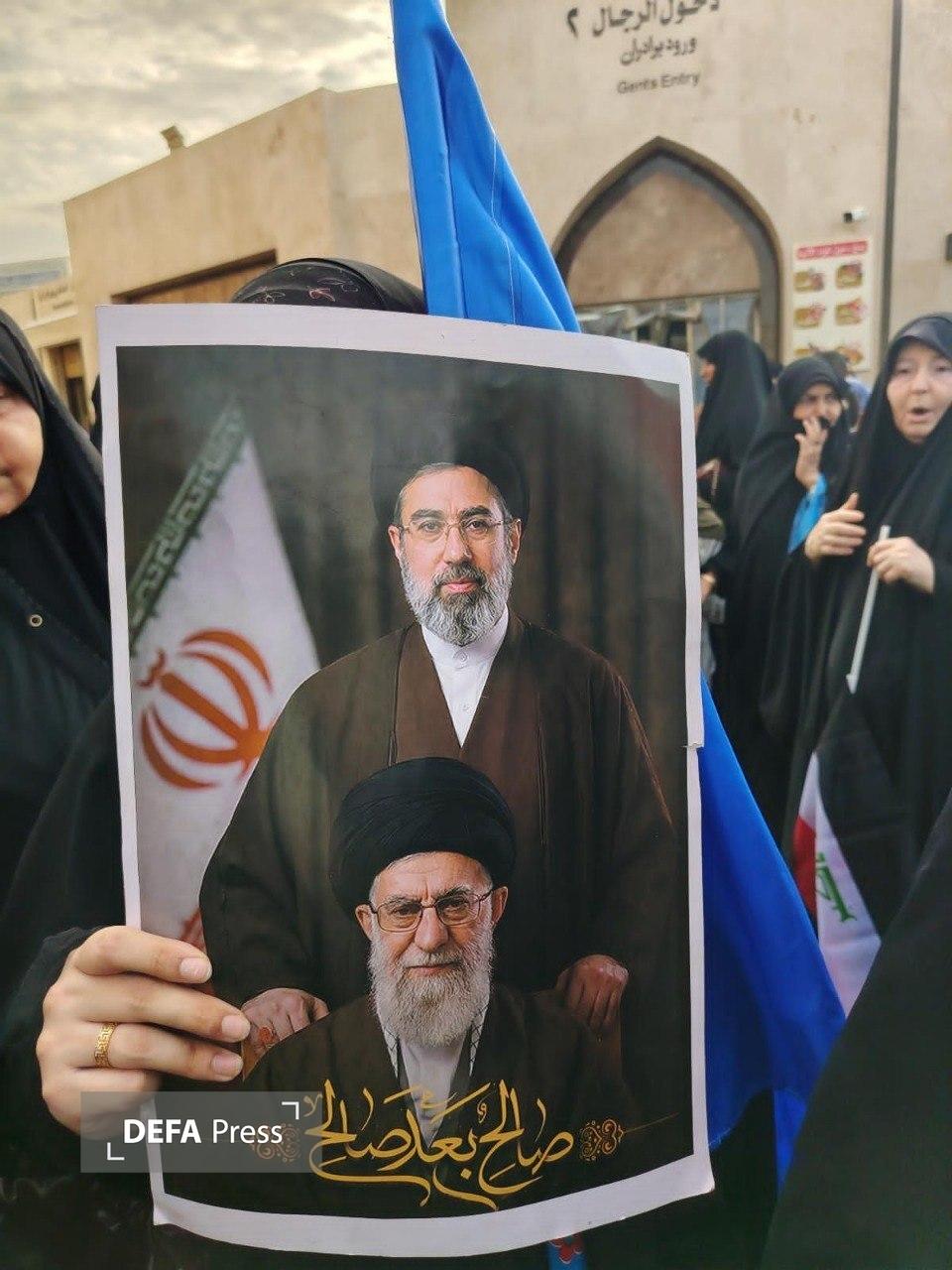 زنان عراقی در کاظمیه؛ راهپیمایی «با شما در جنگ و صلح» و پیام همبستگی با ایران+ عکس و فیلم