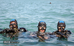 عملیات غواصی کارکنان تیپ ۶۵ نوهد نزاجا در سواحل مکران