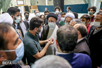 حضور رییس جمهور در جمع دانشجویان و اساتید در مسجد دانشگاه تهران