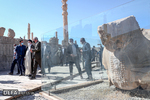 بازدید رئیس جمهور از بنای تاریخی تخت جمشید