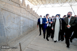 بازدید رئیس جمهور از بنای تاریخی تخت جمشید