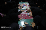 مراسم وداع با پیکر مطهر شهیده فاطمه اسدی در معراج شهدا تهران