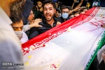 مراسم وداع با پیکر مطهر شهید «حسن صیادخدایی» در معراج‌الشهدای تهران
