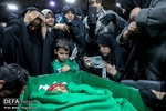 مراسم وداع با پیکر مطهر شهید «تورج اردلان» در معراج شهدای تهران