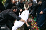 مراسم تشییع و تدفین پیکر مطهر یک شهید گمنام در سازمان پدافند غیرعامل