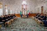 دیدار رهبر ملی ترکمنستان با رئیس مجلس شورای اسلامی ایران