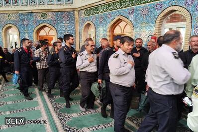 تصاویر/ مراسم ترحیم شهید والامقام حسن آقایی، شهید حمله تروریستی اسراییل سفاک